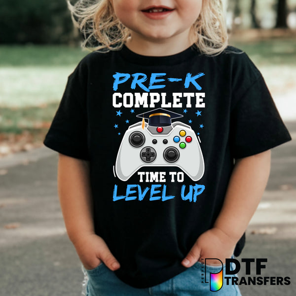 Pre-K Complete Time to Level Up – Teacher DTF Transfer