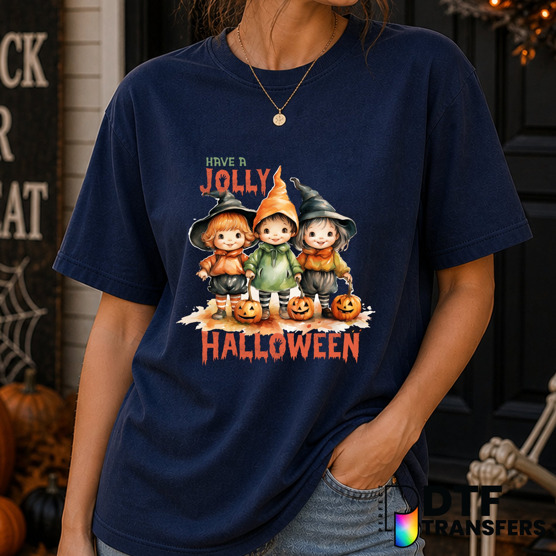 Have A Jolly Halloween – Halloween DTF Transfer