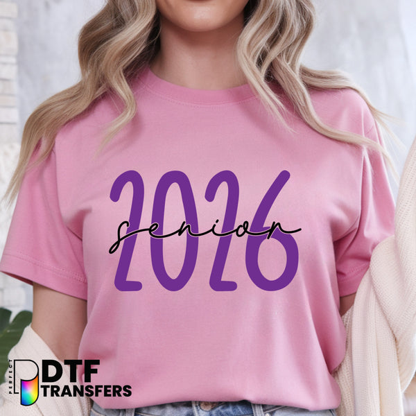 Senior 2026 Purple – Teacher DTF Transfer