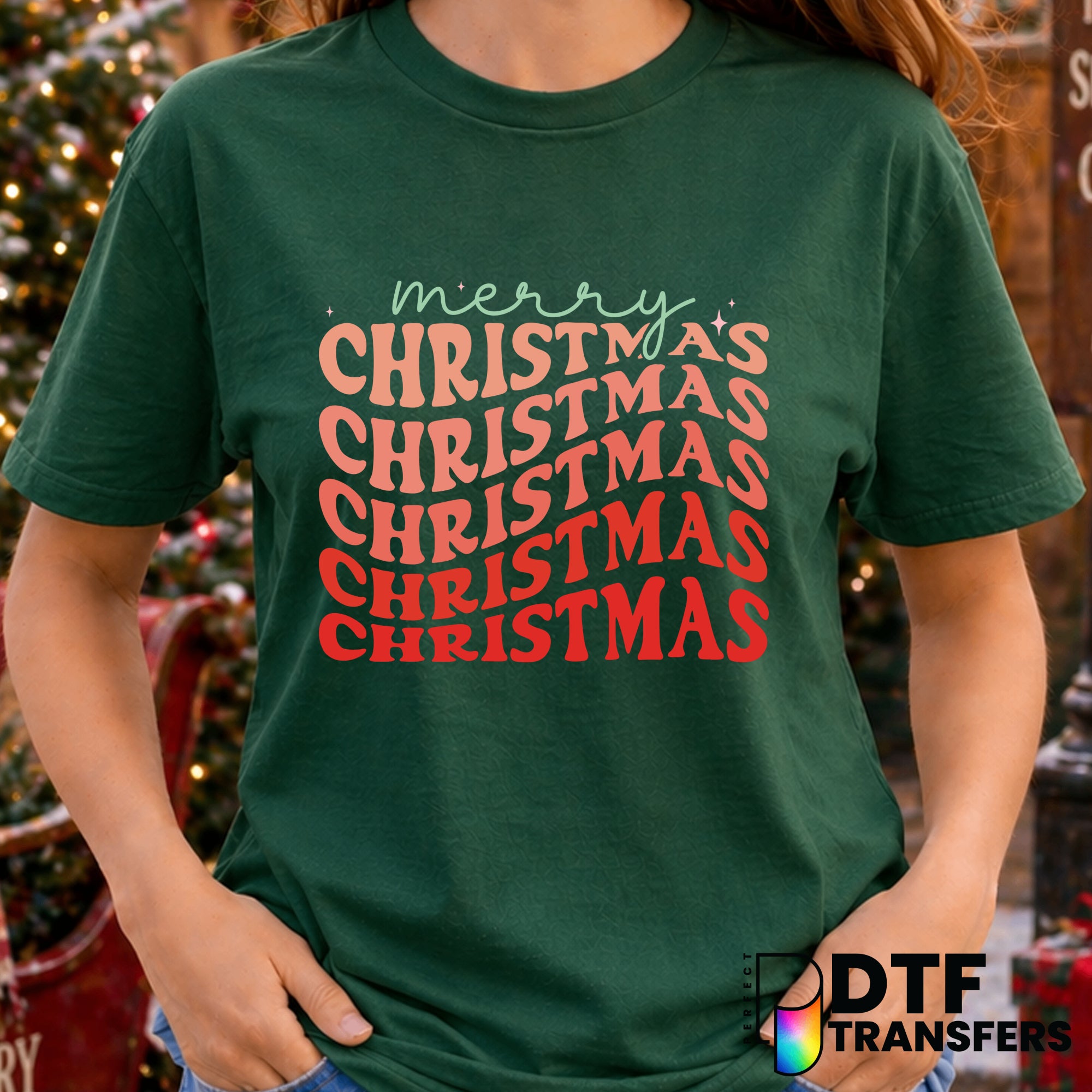 Merry Christmas – Christmas DTF Transfer