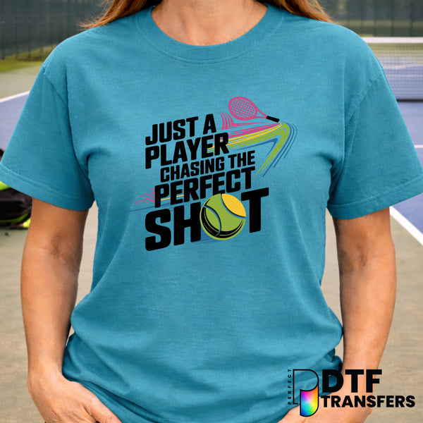 Just a Player Chasing the Perfect Shot – Tennis DTF Transfer