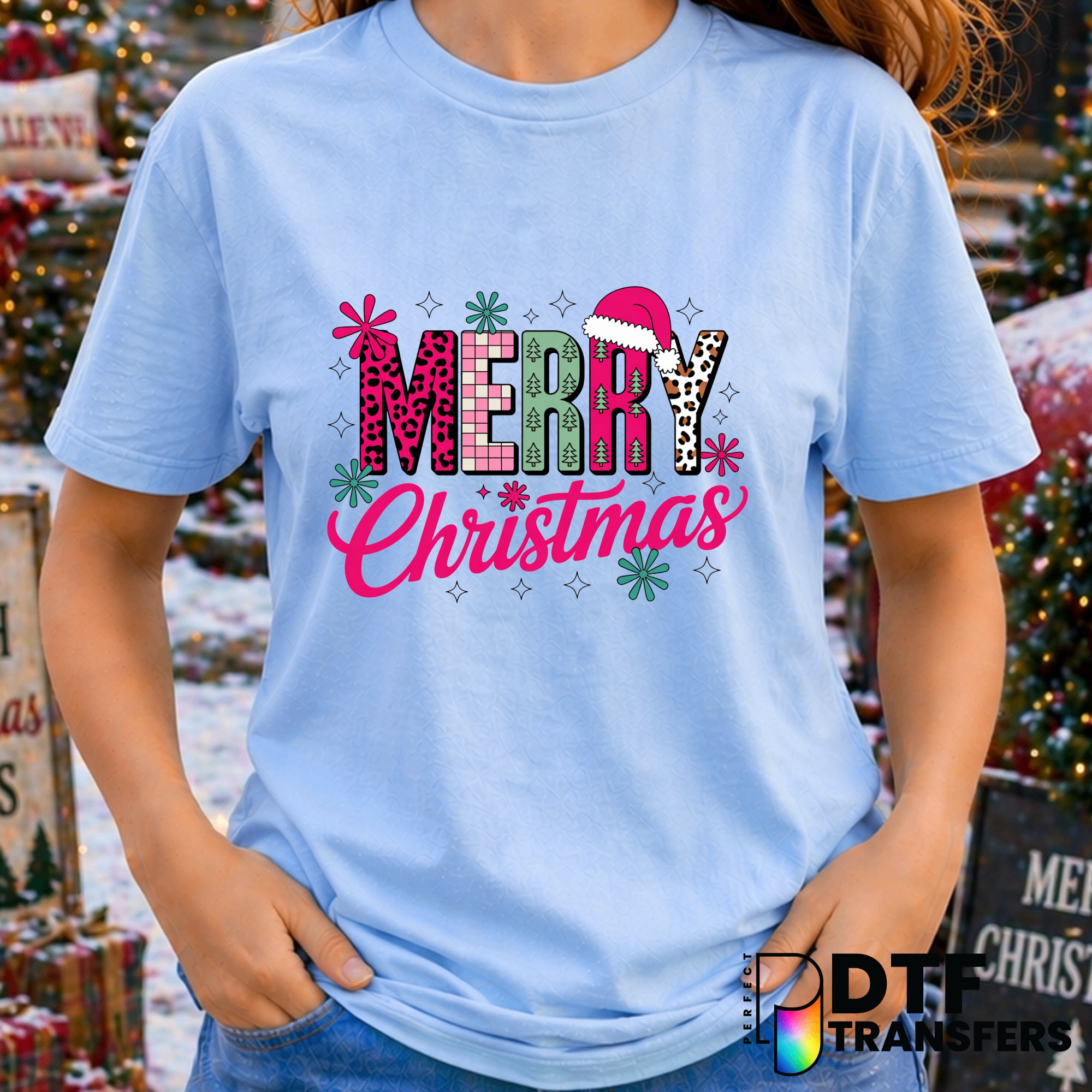 Merry Christmas – Christmas DTF Transfer