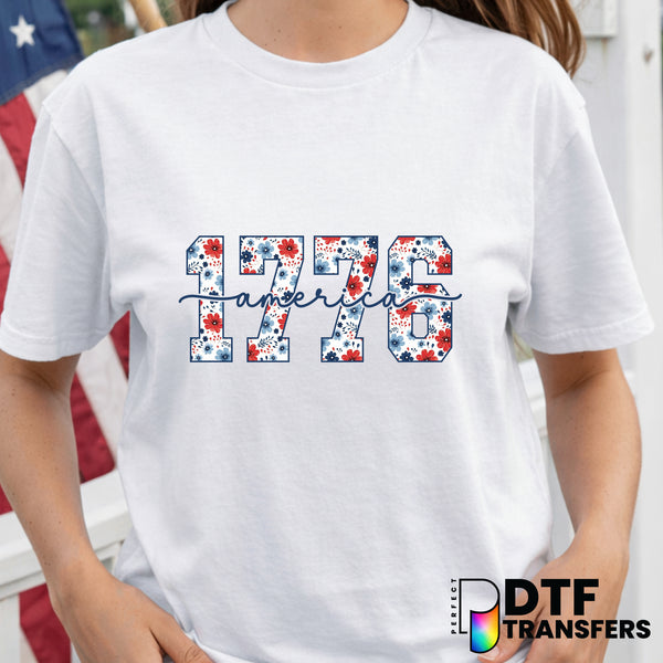 1776 AMERICA – Fourth of July DTF Transfer
