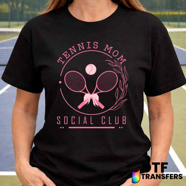 Tennis Mom Social Club – Tennis DTF Transfer