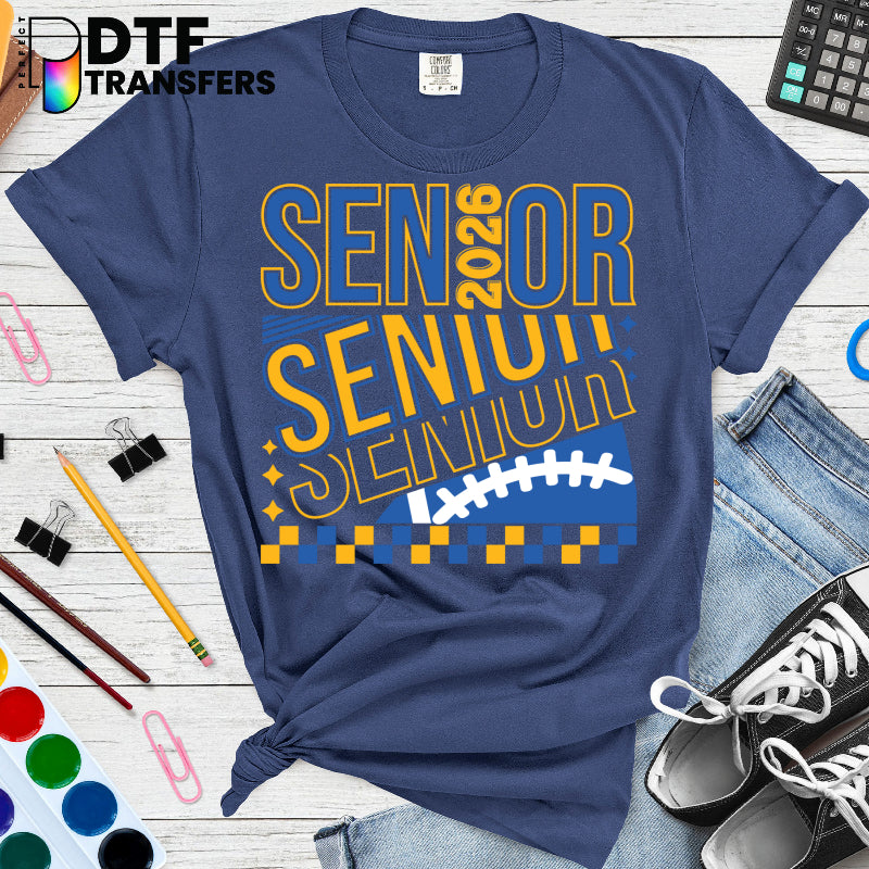 SENIOR 2026 Football Crown – Teacher DTF Transfer