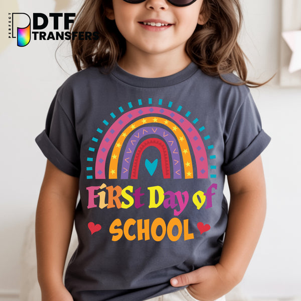 WELCOME BACK TO SCHOOL Rainbow Stars – Teacher DTF Transfer