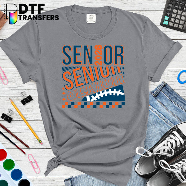 SENIOR 2026 Football Graphic – School Teacher DTF Transfer