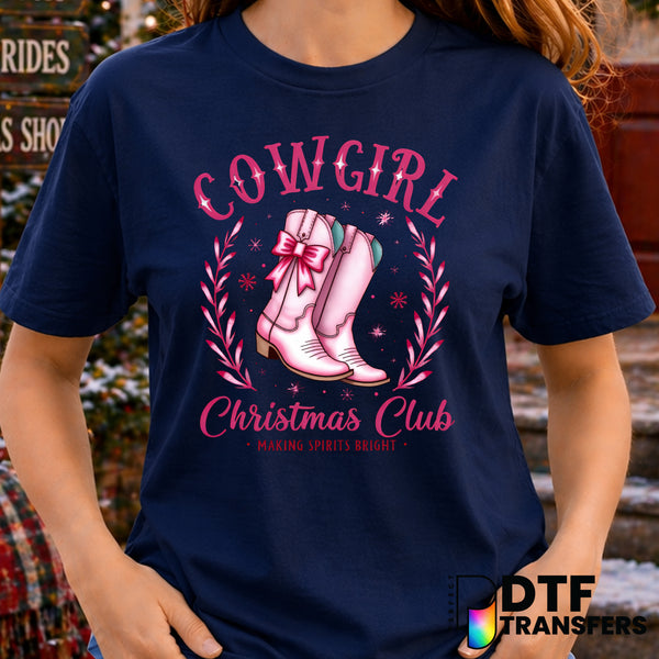 COWGIRL CHRISTMAS CLUB – Christmas DTF Transfer