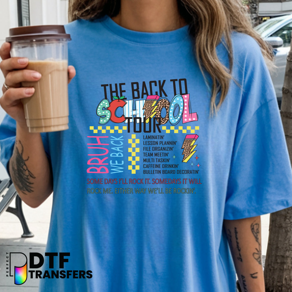 Back to School Tour Welcome Back to School – Teacher DTF Transfer
