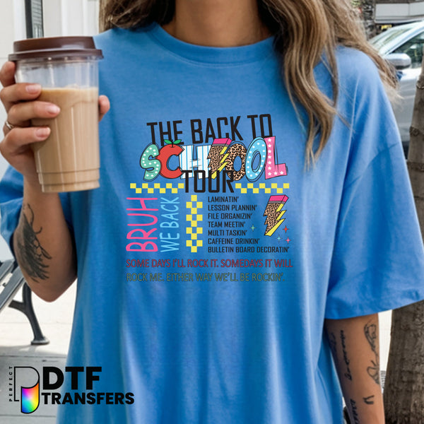 Back to School Tour Welcome Back to School – Teacher DTF Transfer