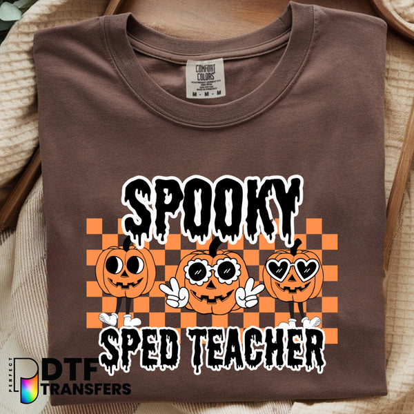 Retro Halloween Spooky SPED Teacher Special Education – Special Education DTF Transfer