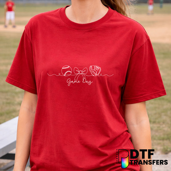 Game day Coquette – Baseball DTF Transfer