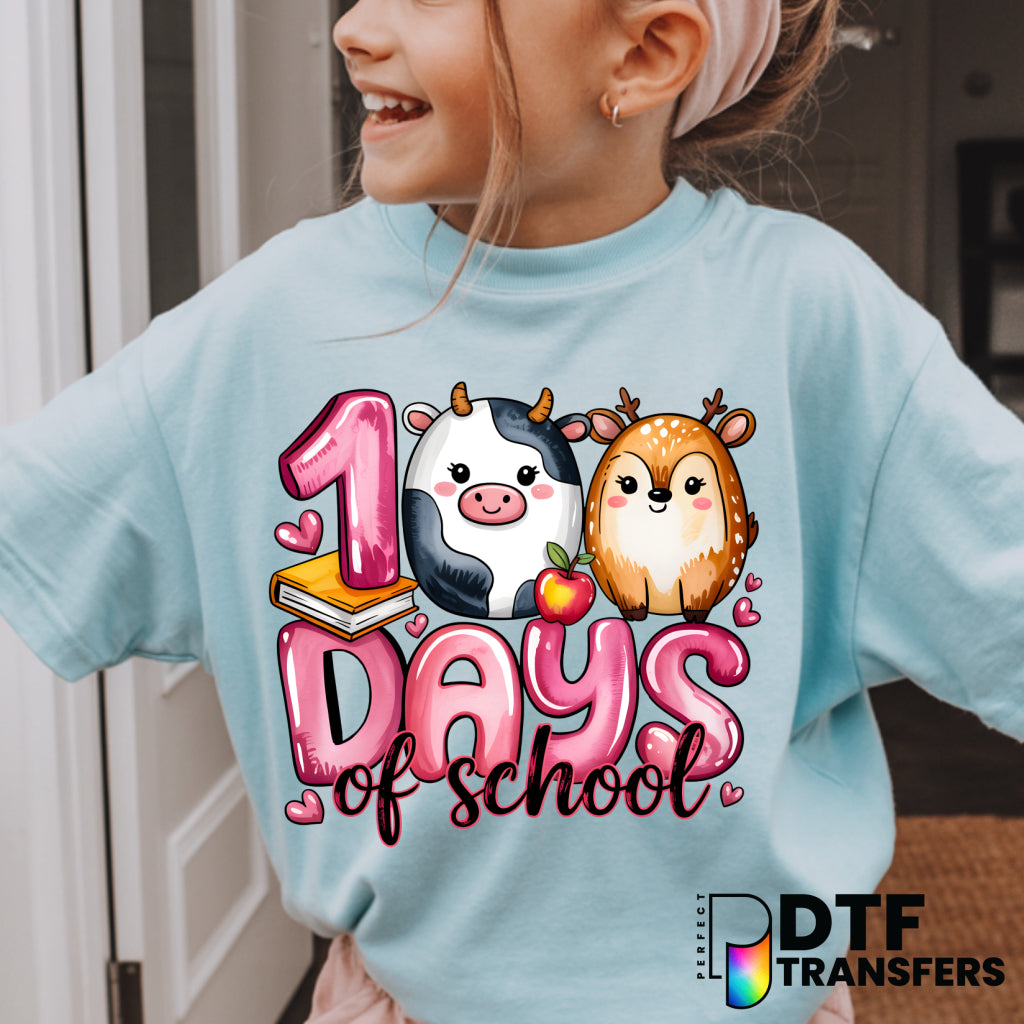 100 DAYS OF SCHOOL Plush Character Group – Teacher DTF Transfer