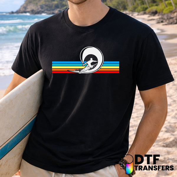 SURF CLUB CALIFORNIA GOOD VIBES ONLY – Surfing DTF Transfer