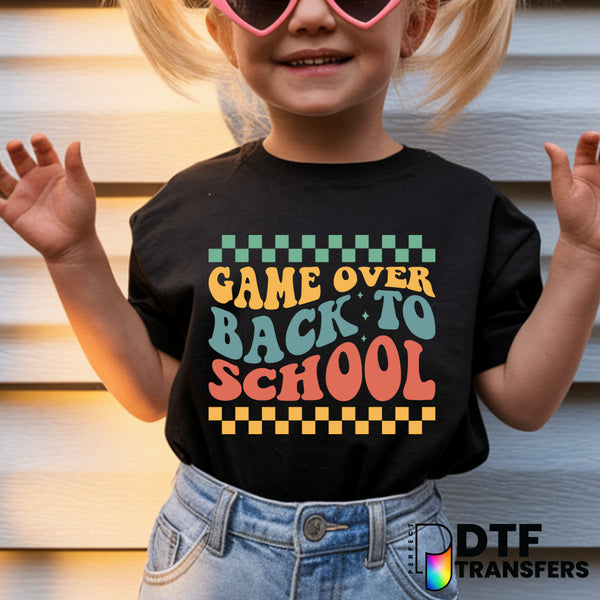 GAME OVER Welcome Back to School – Teacher DTF Transfer