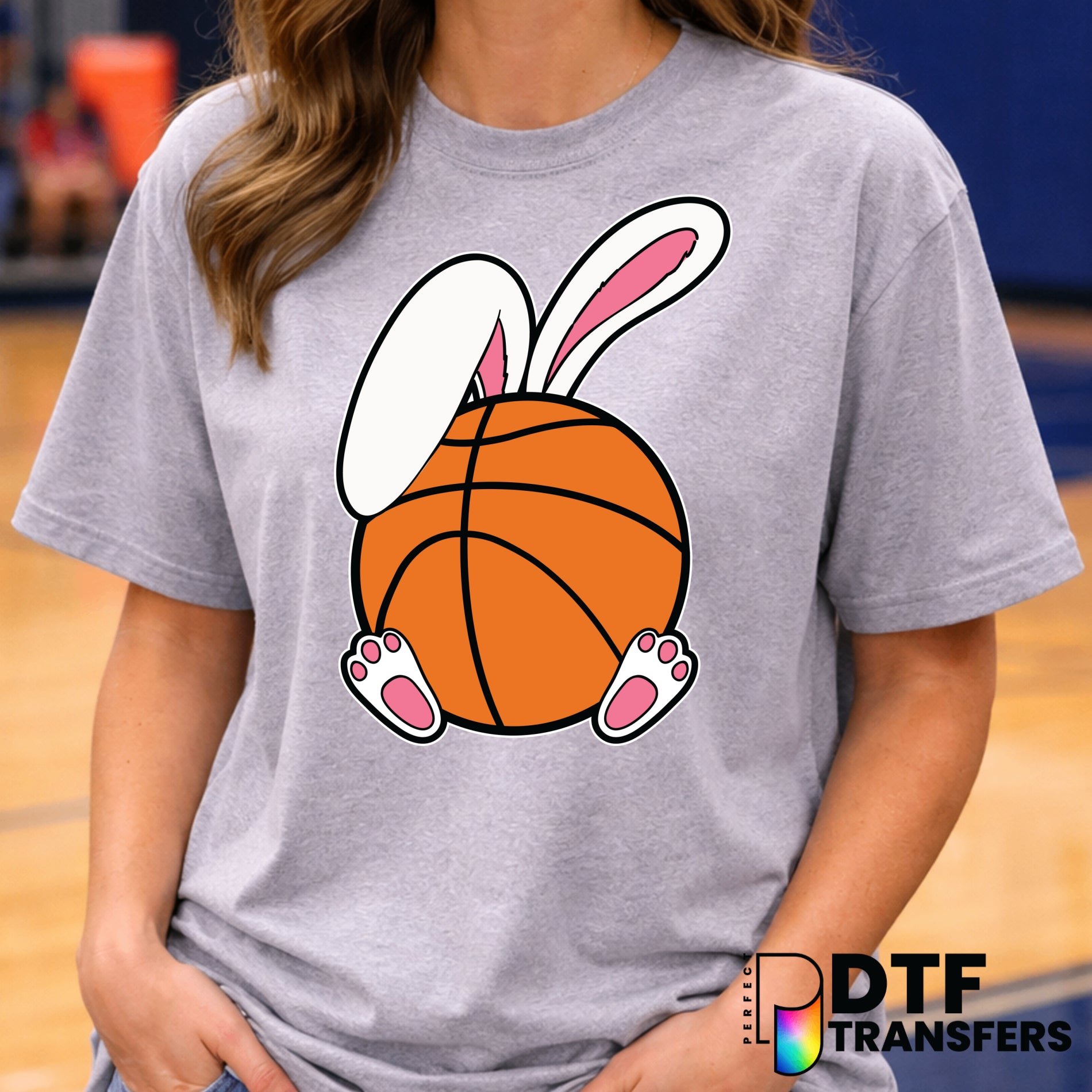 Easter Basketball – Basketball DTF Transfer