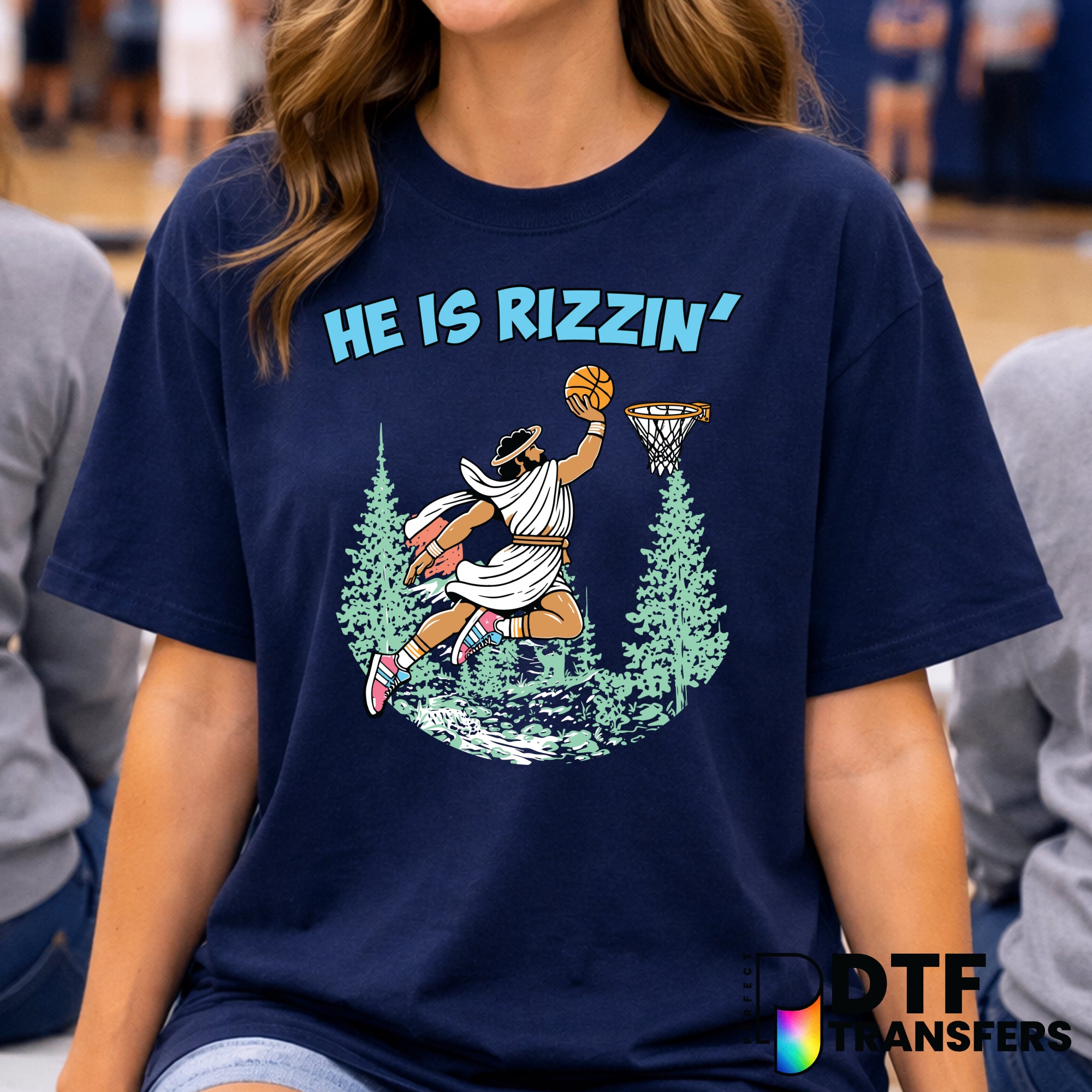 He is Rizzin' – Basketball DTF Transfer
