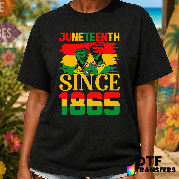 Juneteenth Since 1865 Breaking Chains – Black History Month DTF Transfer