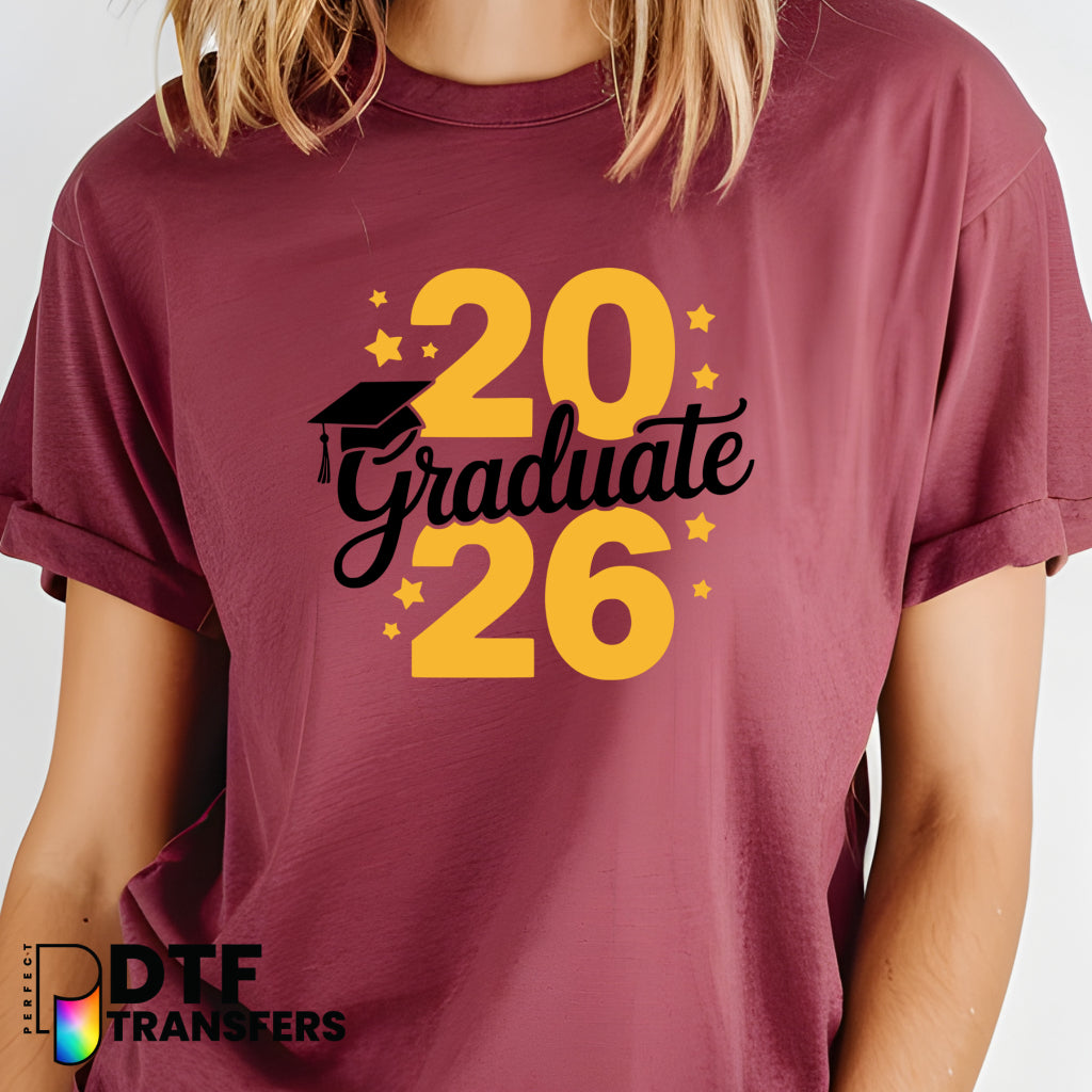 2026 Graduate with Cap – Teacher DTF Transfer