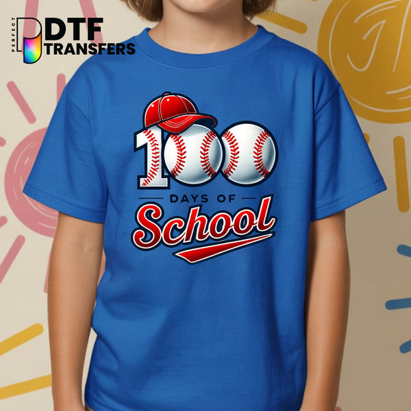 100 Days Baseball – Teacher DTF Transfer