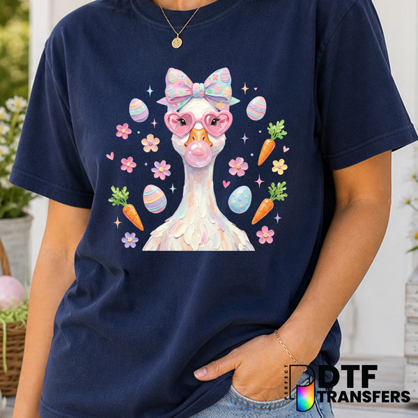 Hand Painted Easter Goose – Easter DTF Transfer