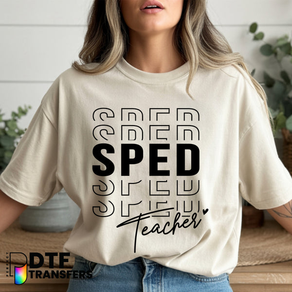 SPED Teacher – Special Education DTF Transfer