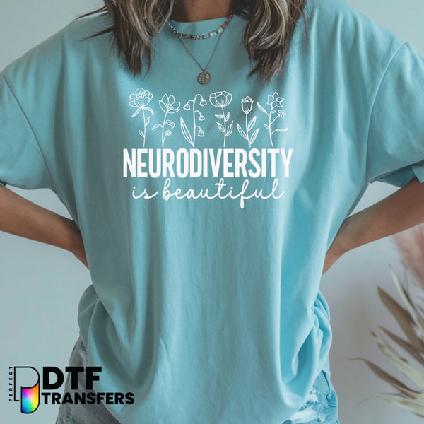Neurodiversity Is Beautiful Rainbow – Special Education DTF Transfer