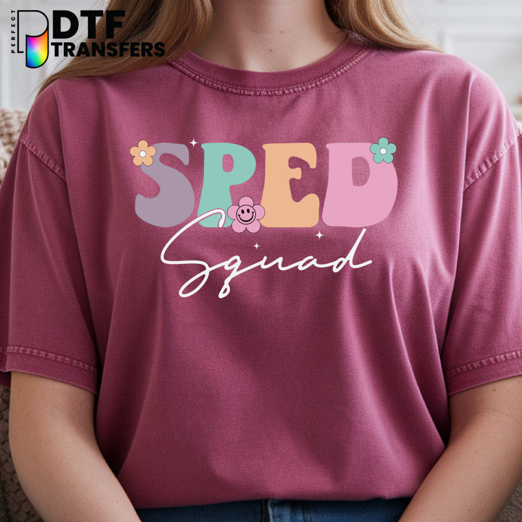 SPED Retro Florals – Special Education DTF Transfer