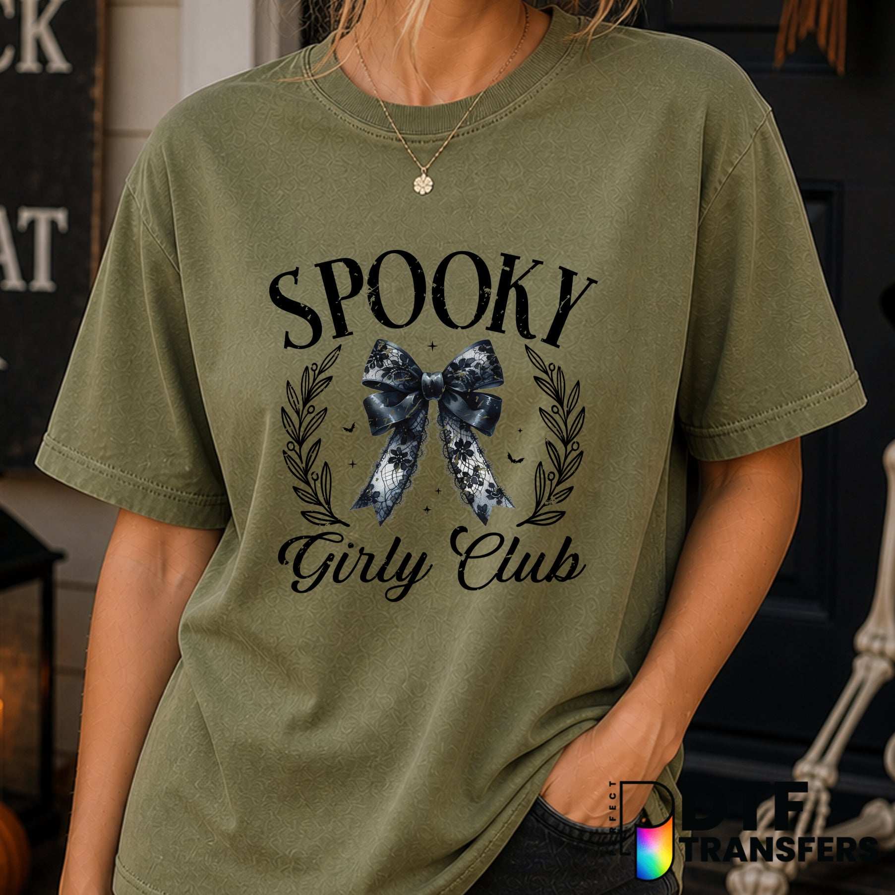 Spooky Girly Club – Halloween DTF Transfer