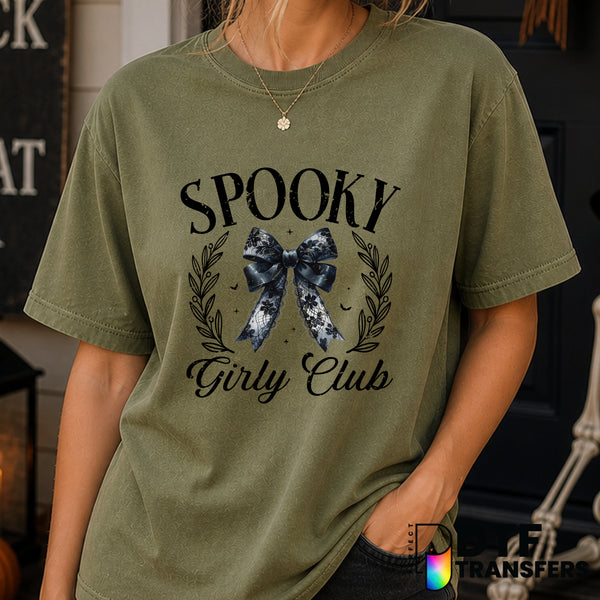 Spooky Girly Club – Halloween DTF Transfer