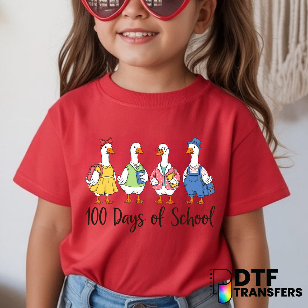 100 DAYS OF SCHOOL – Teacher DTF Transfer
