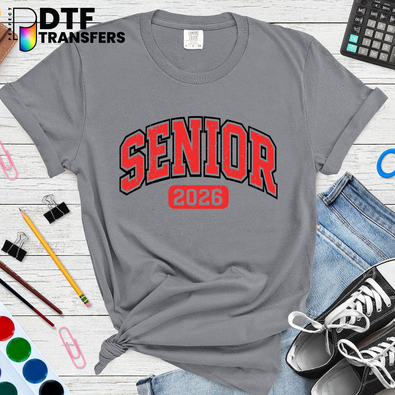 CLASS OF 2026 SENIOR RED – Teacher DTF Transfer
