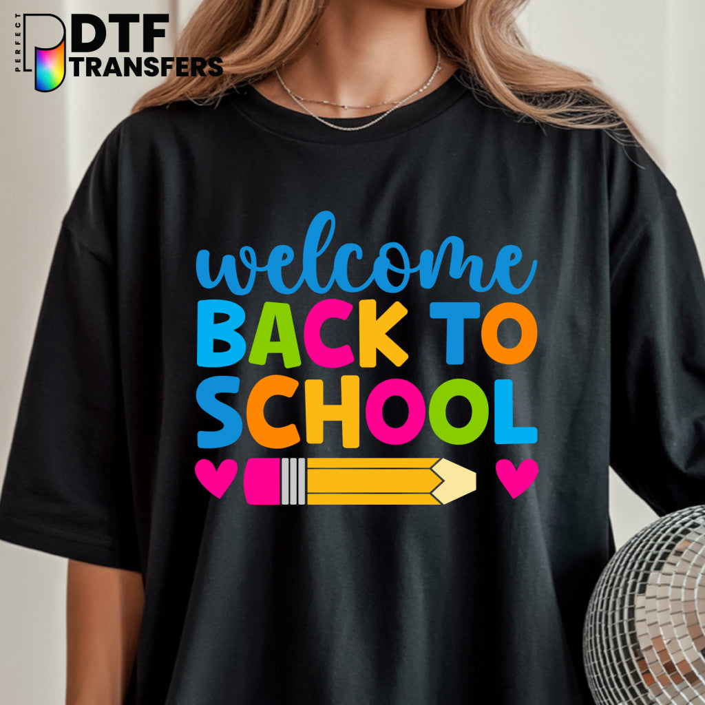 Welcome Back to School – Teacher DTF Transfer