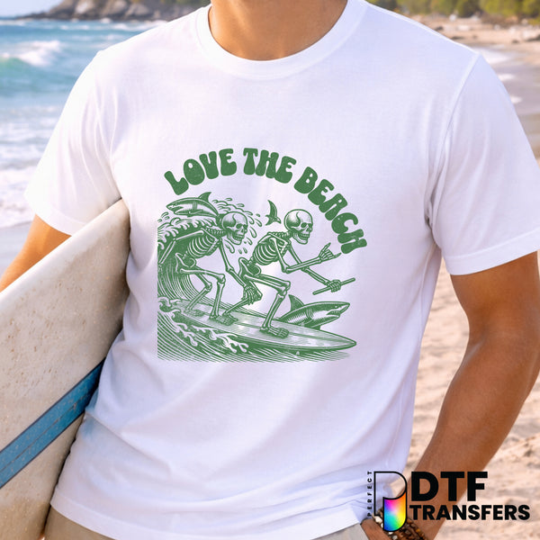 Love The Beach – Surfing DTF Transfer
