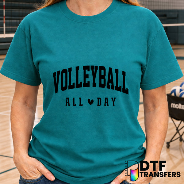 Volleyball All Day – Volleyball DTF Transfer