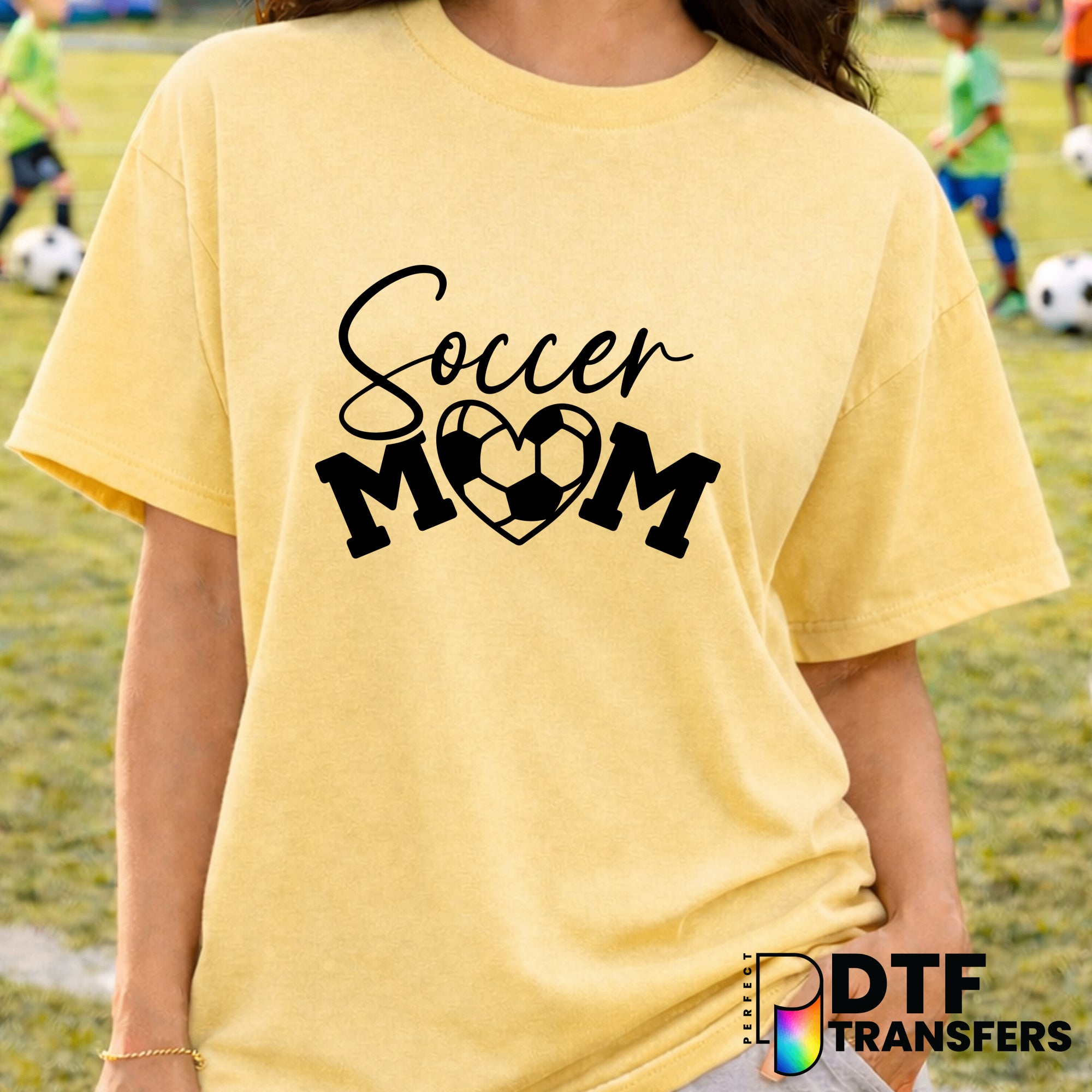 SOCCER MOM – Soccer DTF Transfer