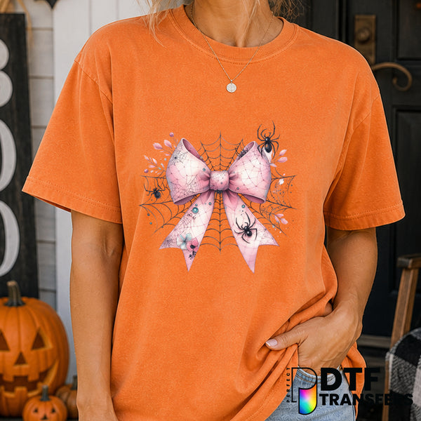 Coquette Spider with Bow – Halloween DTF Transfer