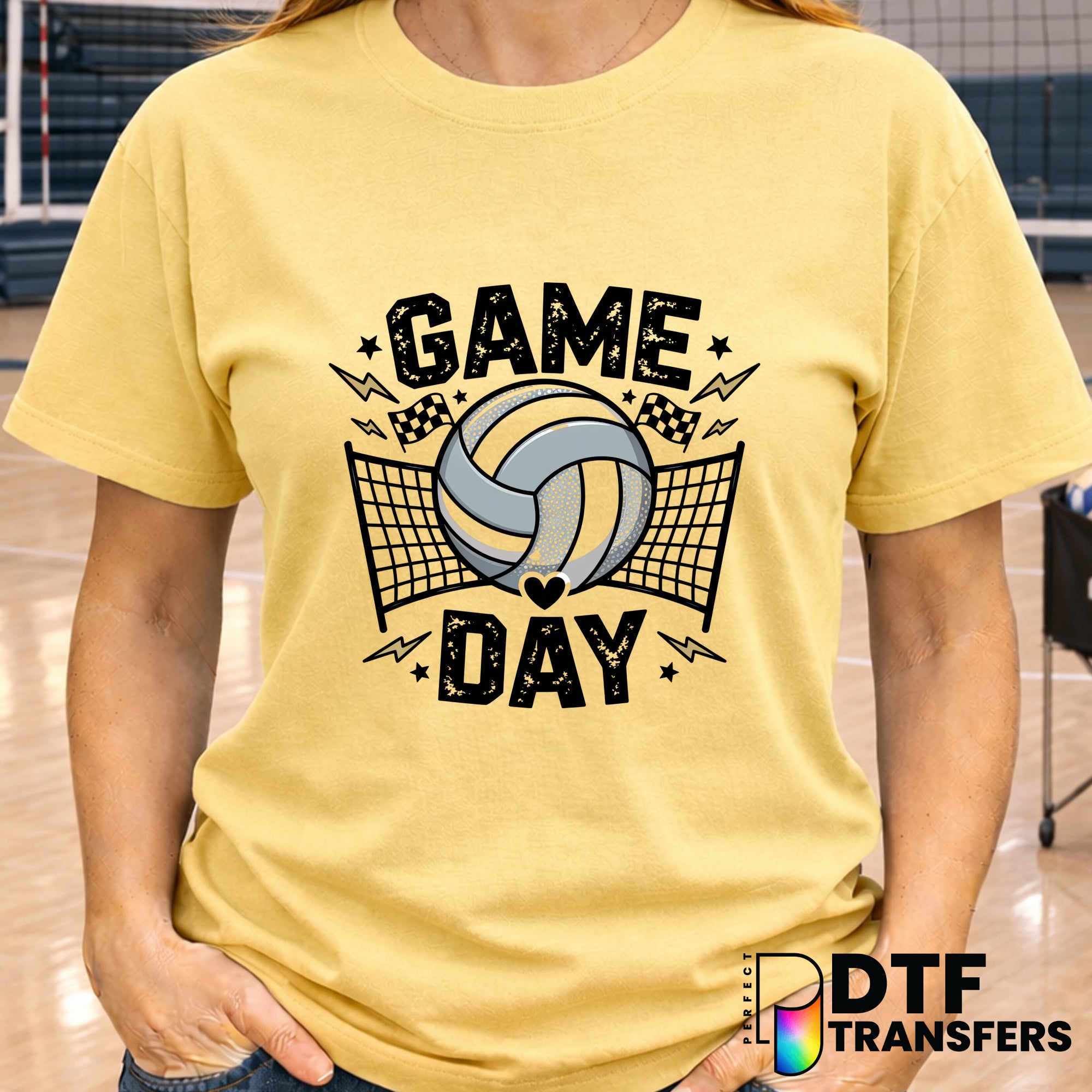 GAME DAY VOLLEYBALL Retro – DTF Transfer