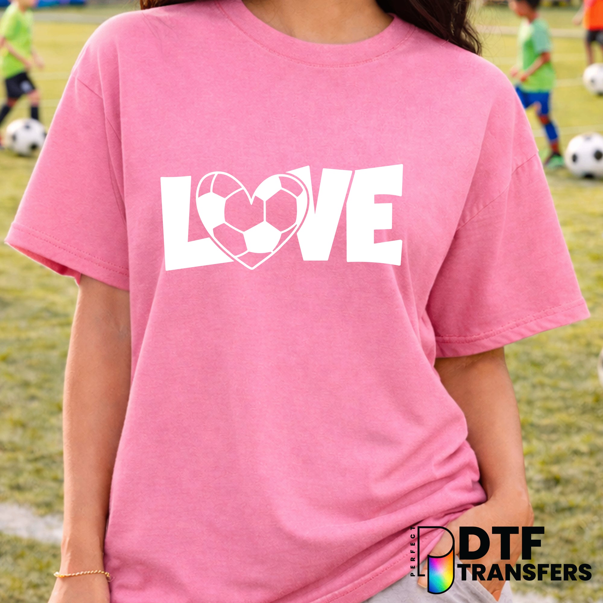 Love Soccer Heart – Soccer DTF Transfer
