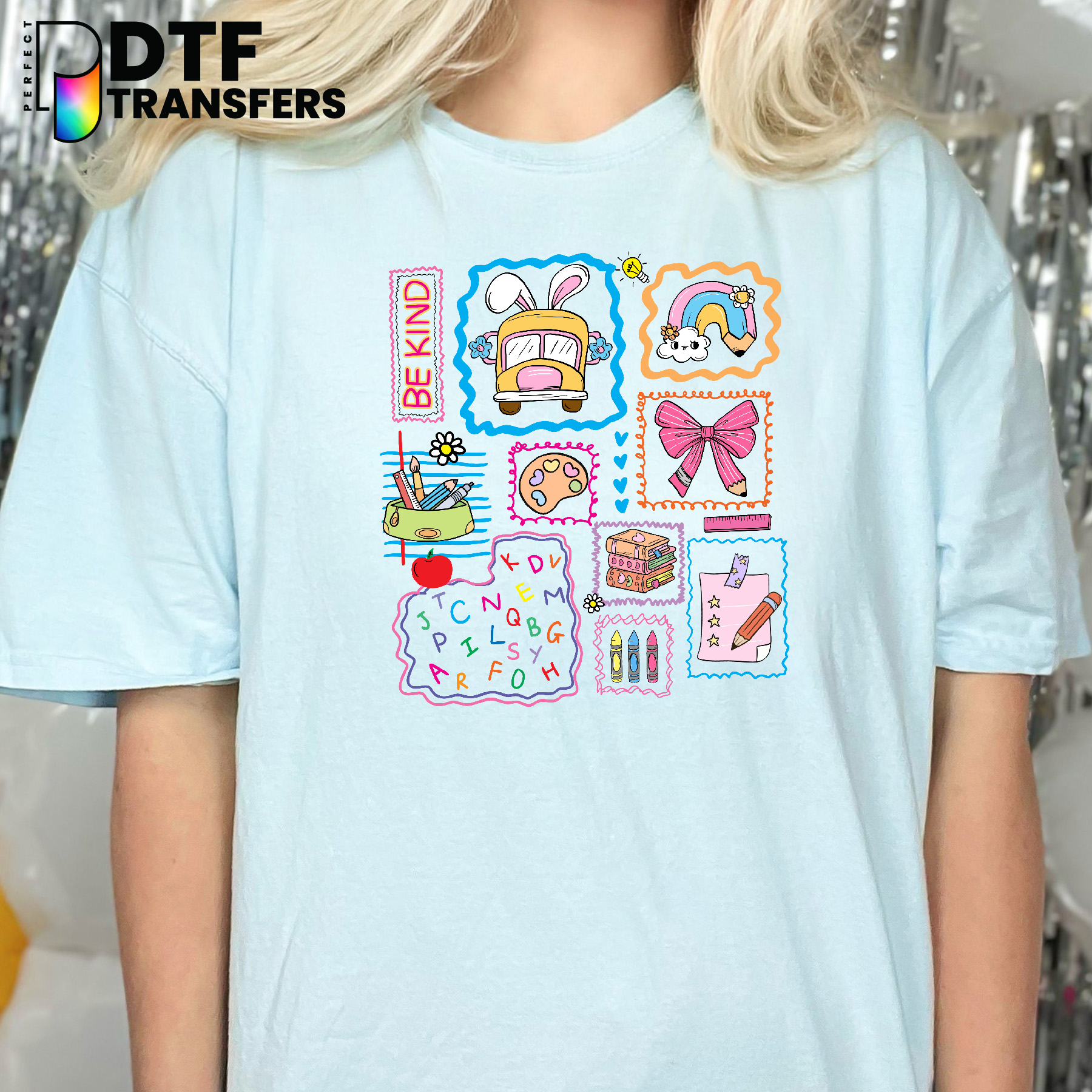 Be Kind Colorful – Teacher DTF Transfer