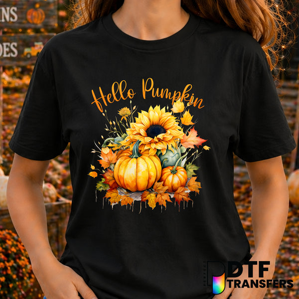Hello Pumpkin – Thanksgiving DTF Transfer
