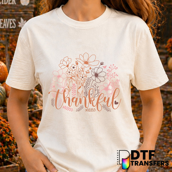 Thankful – Thanksgiving DTF Transfer