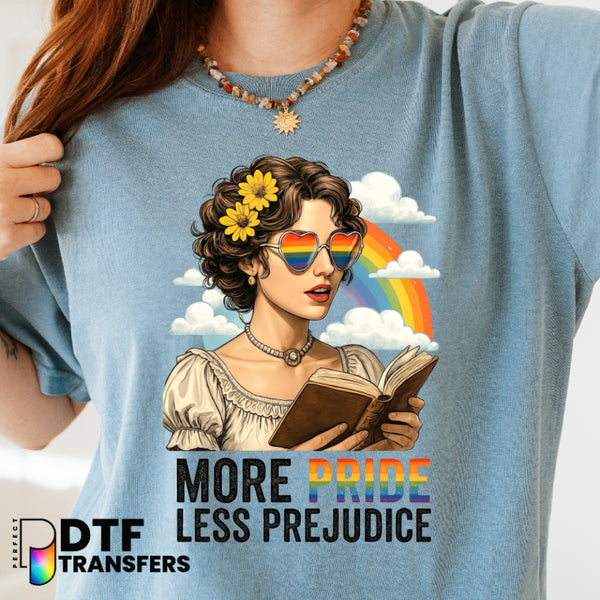 More Pride Less Prejudice Reading – Teacher DTF Transfer