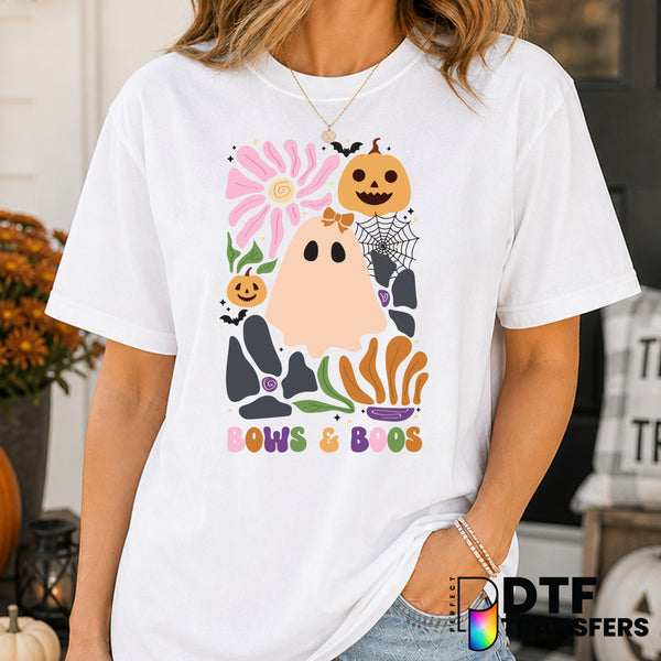 Bows & Boos – Halloween DTF Transfer