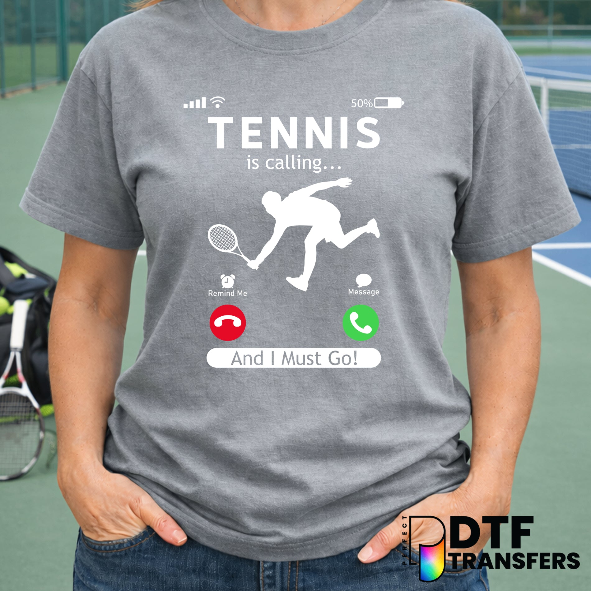 Tennis Is Calling And I Must Go – Tennis DTF Transfer