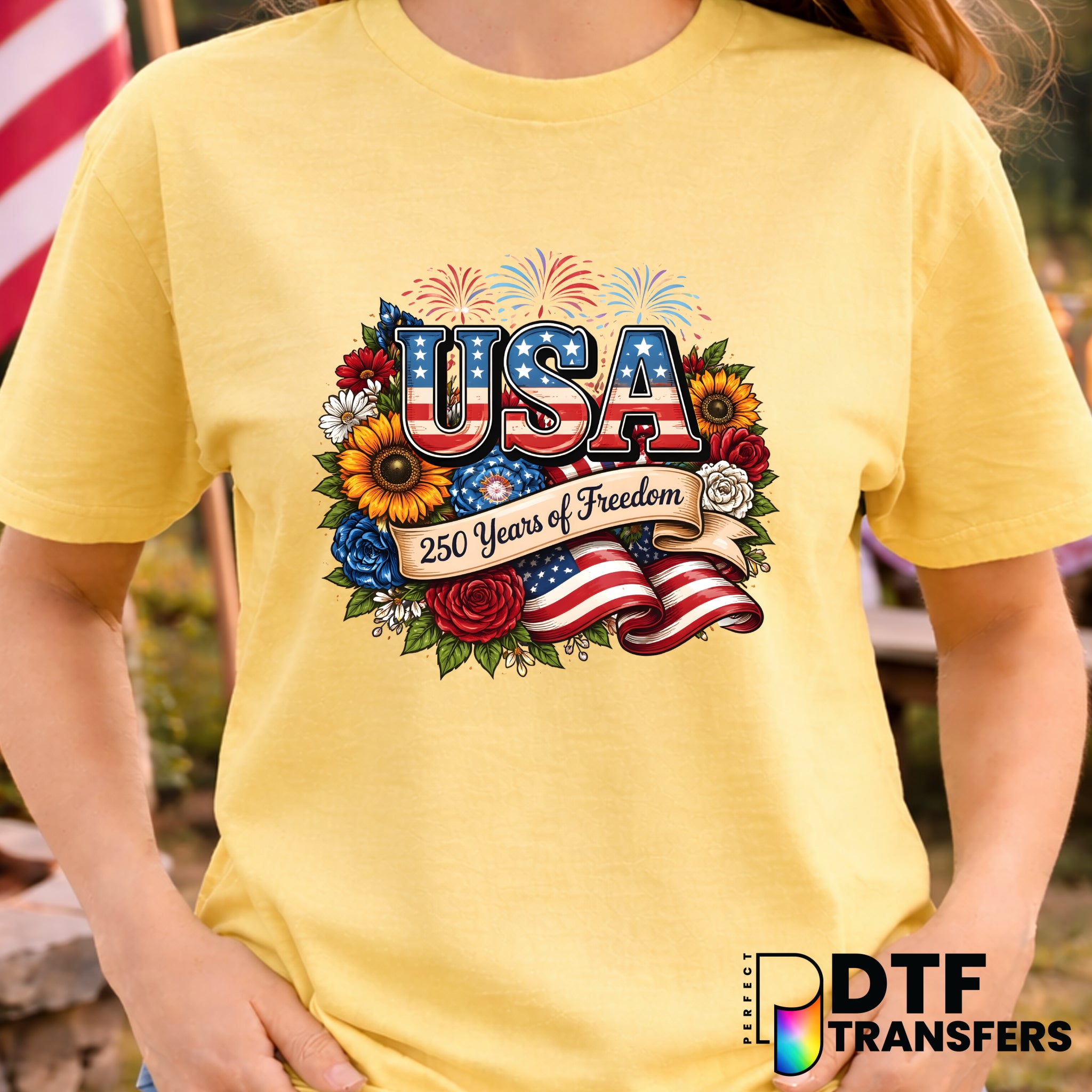 USA – Fourth of July DTF Transfer