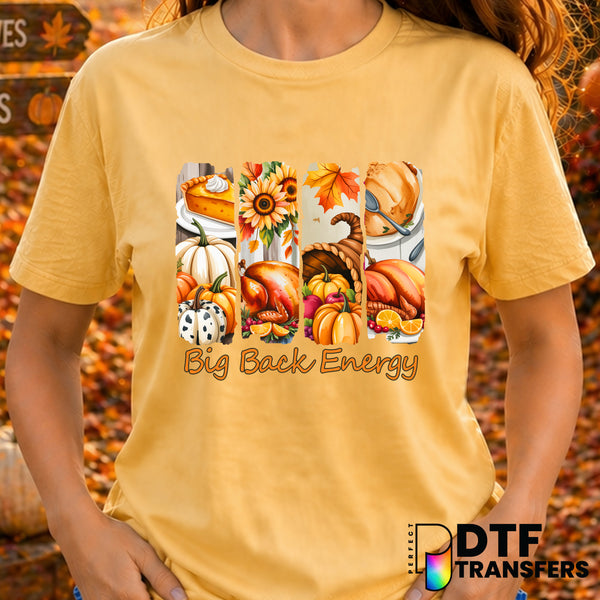 Big Back Energy – Thanksgiving DTF Transfer