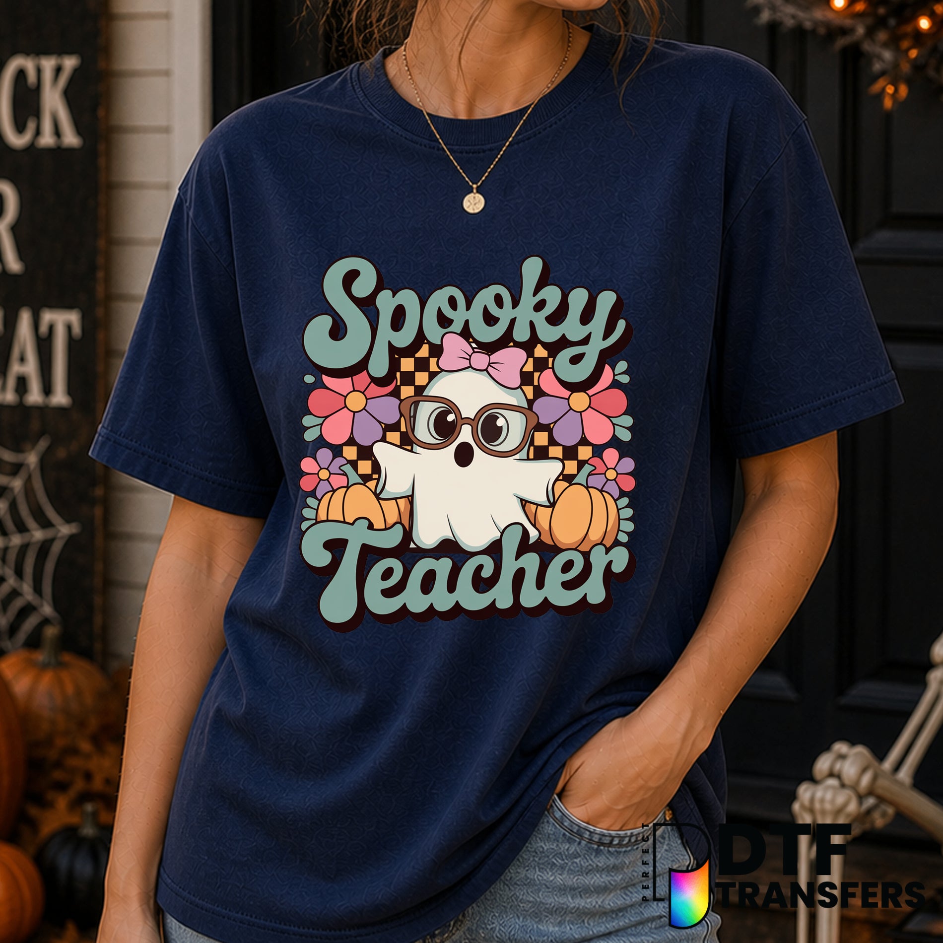 Spooky Teacher – Halloween DTF Transfer