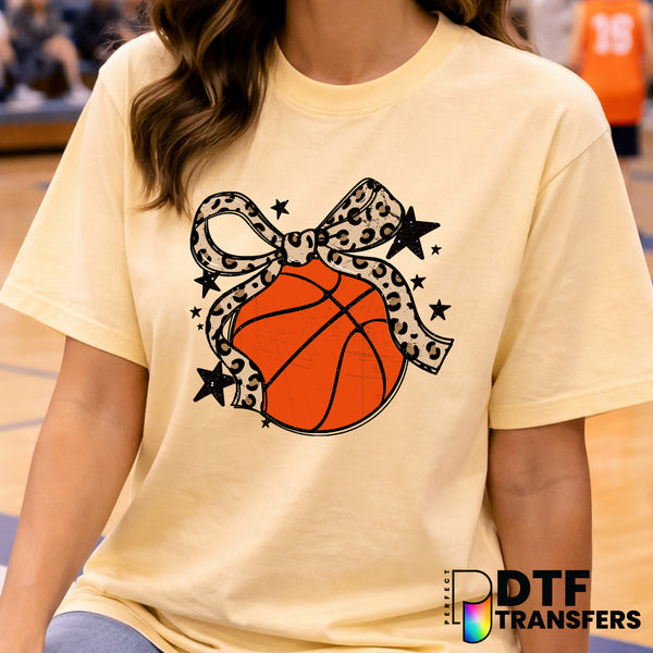 Leopard Coquette Basketball – DTF Transfer