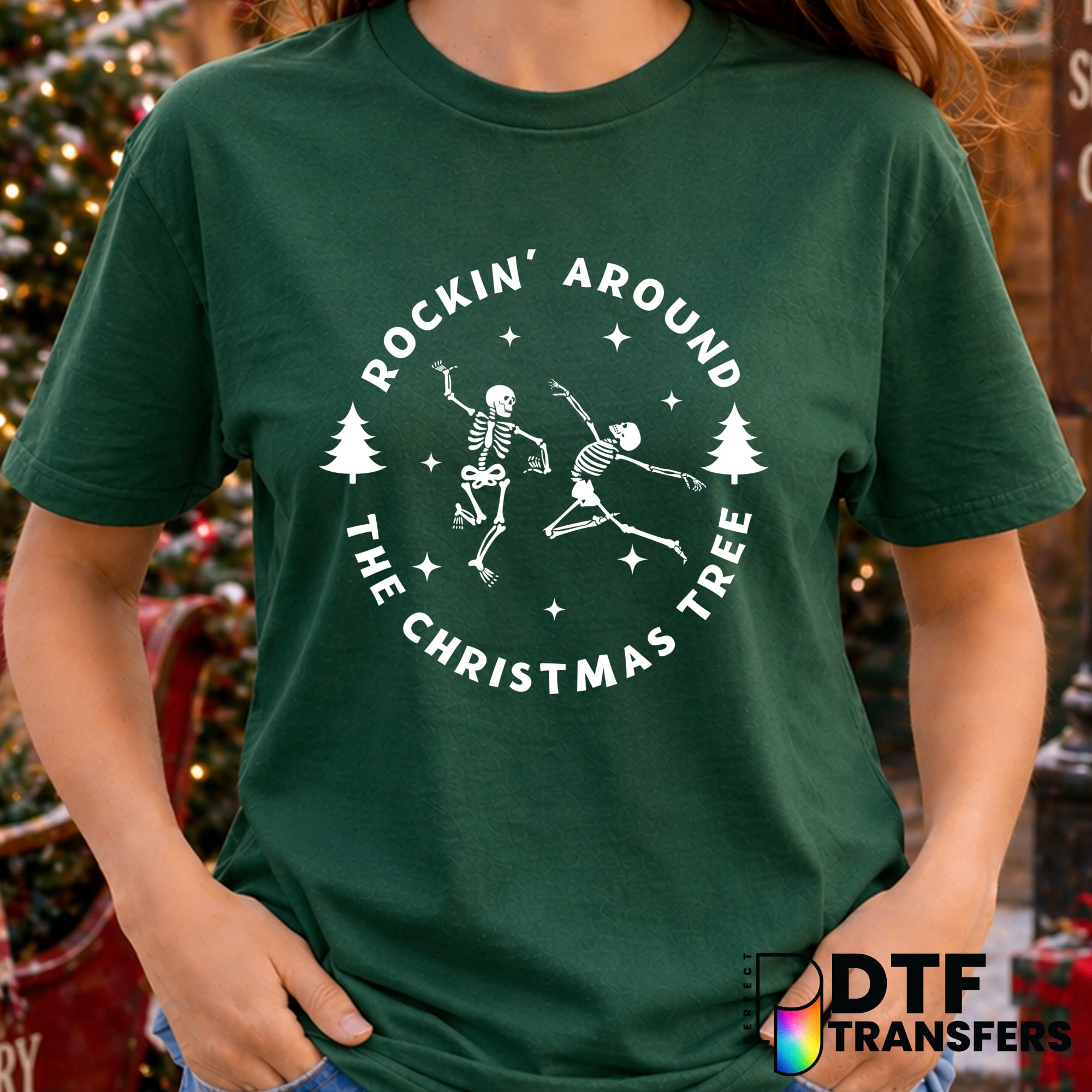 Rockin' Around the Christmas Tree – Christmas DTF Transfer